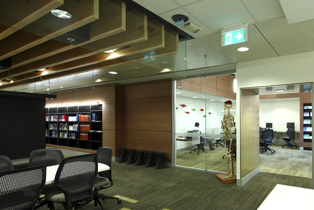 phillips smith conwell, psc. architects, university of queensland clinical school, uq clinical school, greenslopes private hospital, medical architecture, interior design, interior architecture,