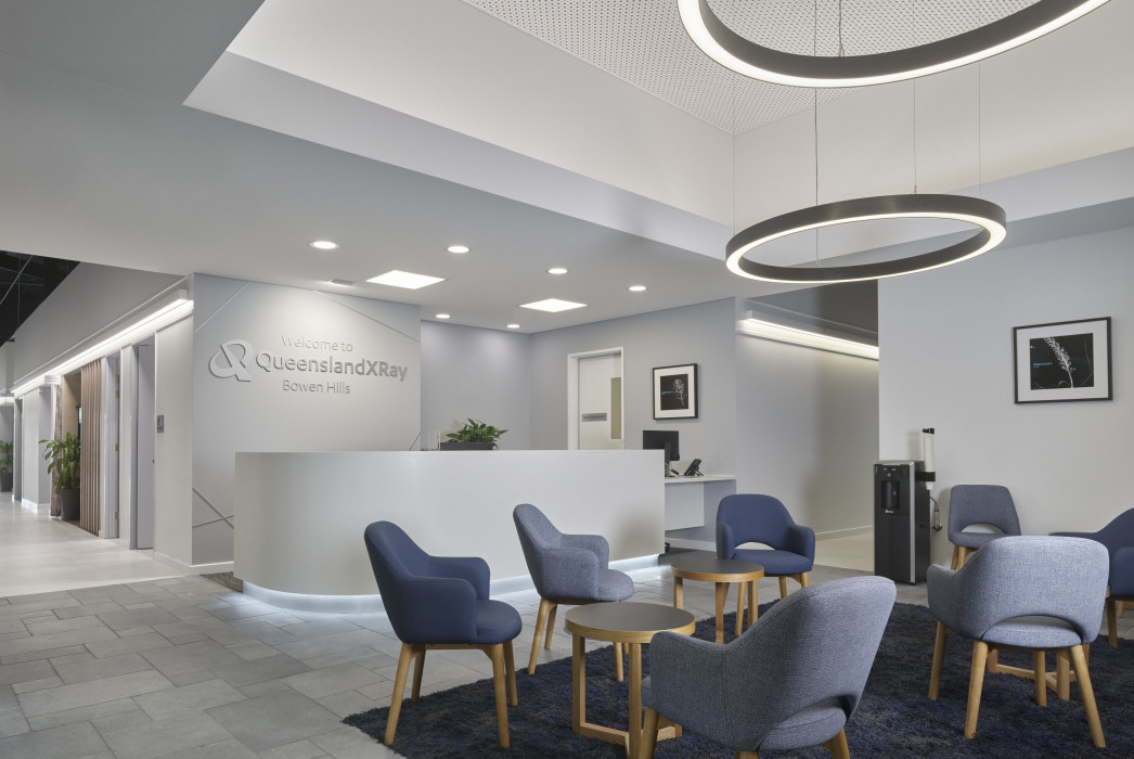 Queensland xray fitout, bowen hills, phillips smith conwell, architecture, interior design, health fitout, day surgery, xray facilities